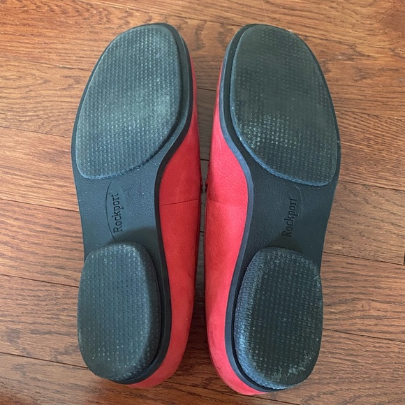 Rockport Red Leather Loafers - Picture 8 of 9